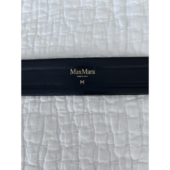 MaxMara Black Suede Braided Belt Size Medium EUC main image 4